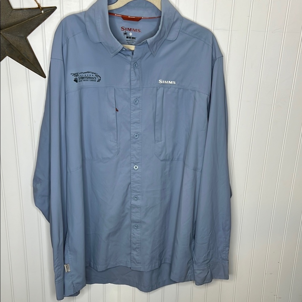 Simms No Fly Zone Long Sleeve Shirt Size XXL